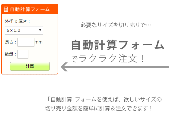 自動計算フォームの使い方